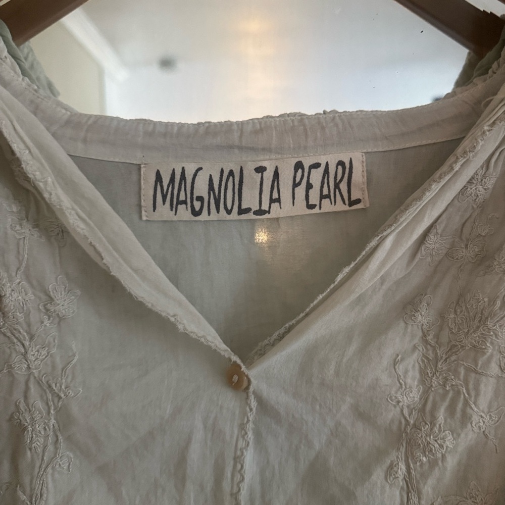 Magnolia Pearl Cream Embroidered Blouse - Picture 7 of 7